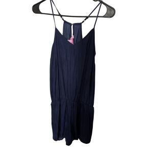 Lily Pulitzer XXS Women's Navy Romper Coastal Yacht Nautical Preppy Minimalist
